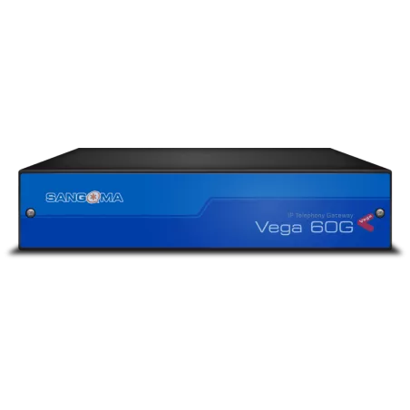 Sangoma - Vega 60 4 FXS Analog Gateway, connecting VoIP and PSTN. Connects directly to PSTN