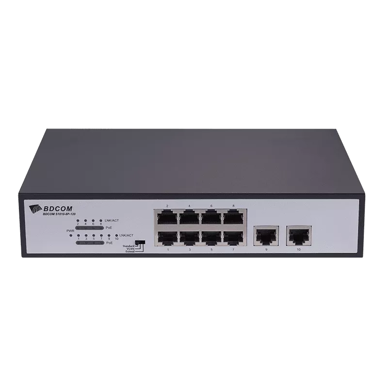 BDCOM 10-port 10/100 POE switch - MiRO Distribution