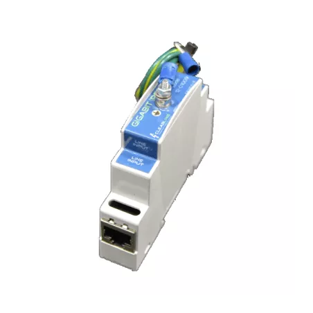 Din Rail Gigabit in-line Protector Power Over Ethernet - POE Mode A+B