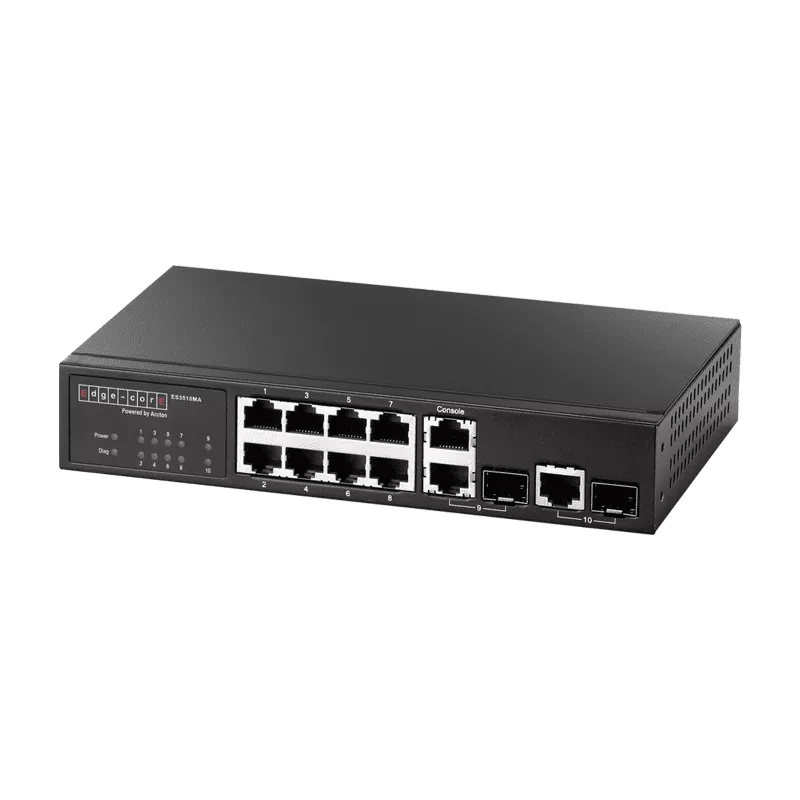 Edge-Core 10 Port FE Layer 2/4 Switch - MiRO Distribution