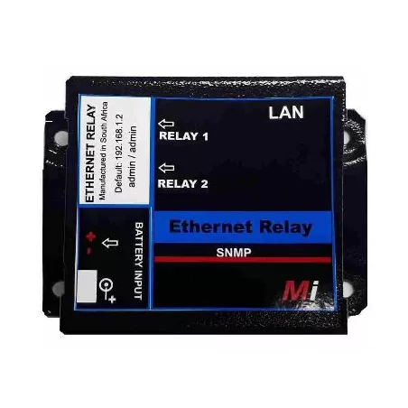 Micro Instruments 2 Port Ethernet AC Relay + Email Support, 12V to 24V