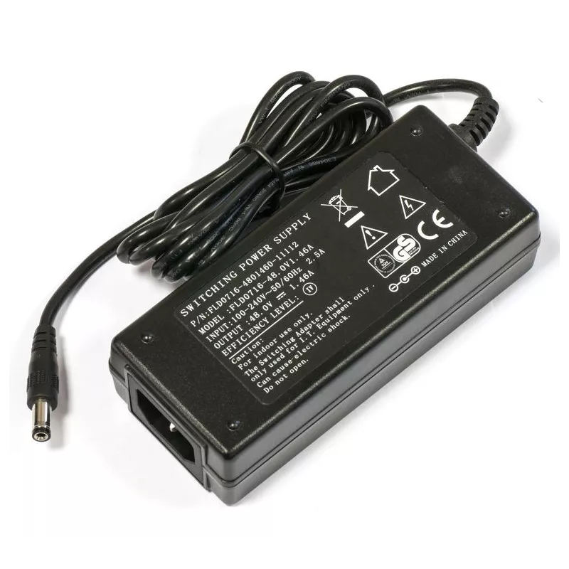MikroTik 48V 1.46A Power Adapter + Power Plug - MiRO Distribution