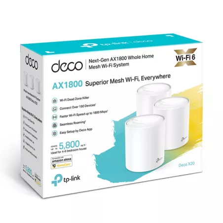 TP-Link Deco X20 AX1800 Whole-Home Mesh Wi-Fi (3 Pack) - MiRO Distribution