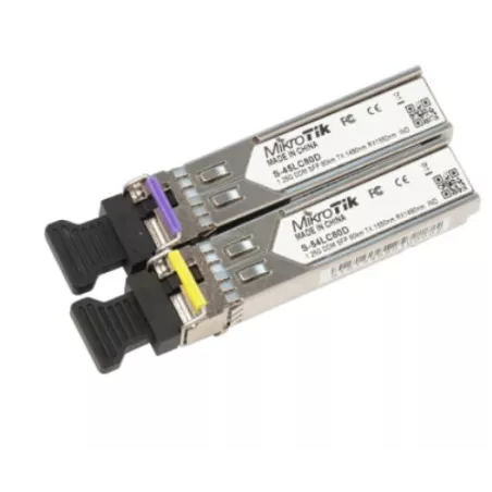 MikroTik Single-Mode SFP Module 80Km Dual LC-Connector - MiRO Distribution