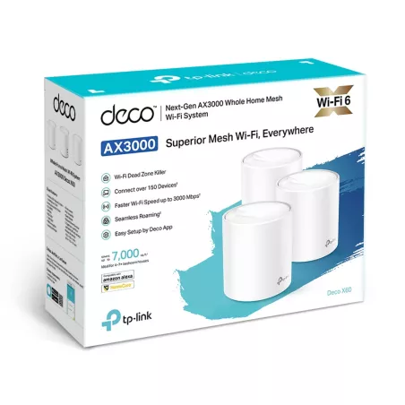 TP-Link Deco X60 AX3000 Whole-Home Mesh Wi-Fi (3 Pack) - MiRO Distribution