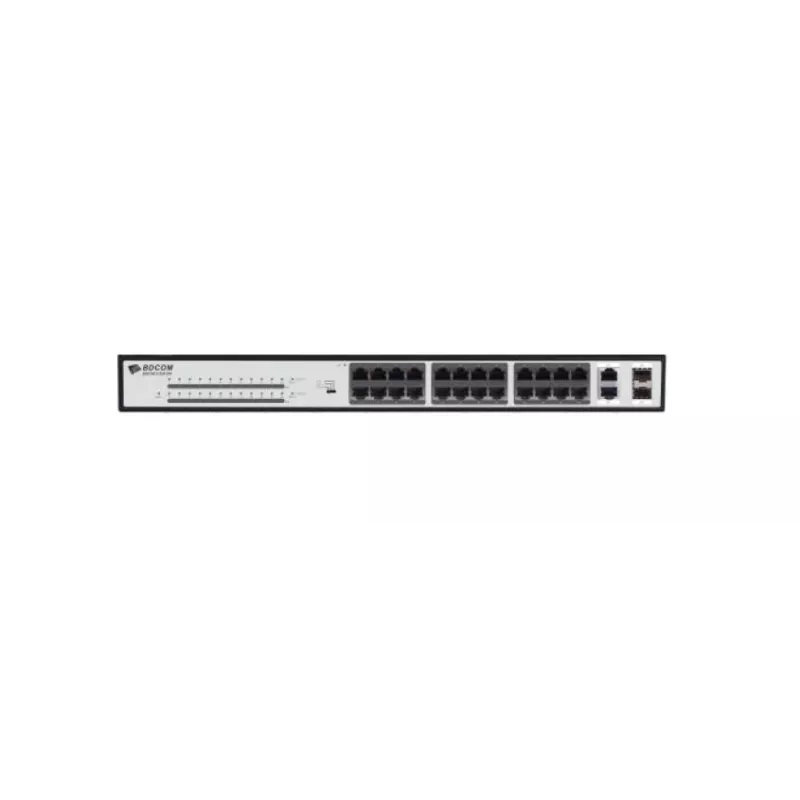 BDCOM 370W 26-Port 10/100 PoE Switch - MiRO Distribution