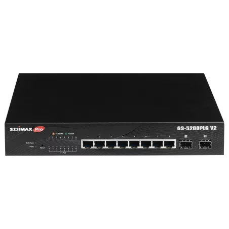 Edimax 10 Port GB PoE+ Websmart Switch with 2 SFP Slots - MiRO Distribution