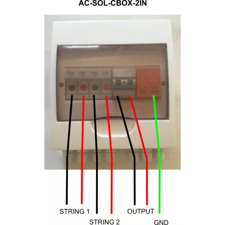 Acconet 250V Protection Box 2 Inputs 1 Outputs 50A Isolator 10A fuses