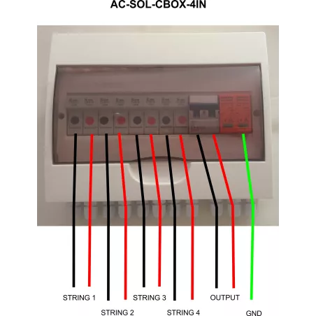 Acconet 250V Protection Box 4 Inputs 1 Outputs 50A Isolator 10A fuses