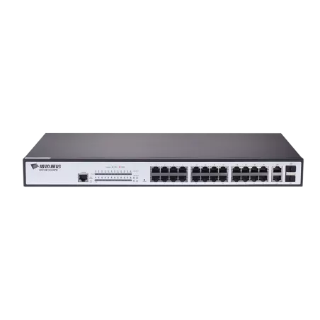 BDCOM 26-Port 10/100 POE switch (24 POE ports, 2 x 1000Mbps Combo ports)