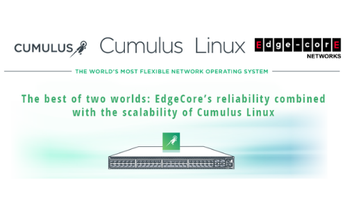 The best of two worlds: EdgeCore’s reliability combined with the scalability of Cumulus Linux